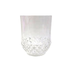 Transparent Diamond-pattern Drinking Glass Set (6 Pc Set)