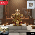 Golden Lord Ganesha Idol Decorative Showpiece (1 Pc)