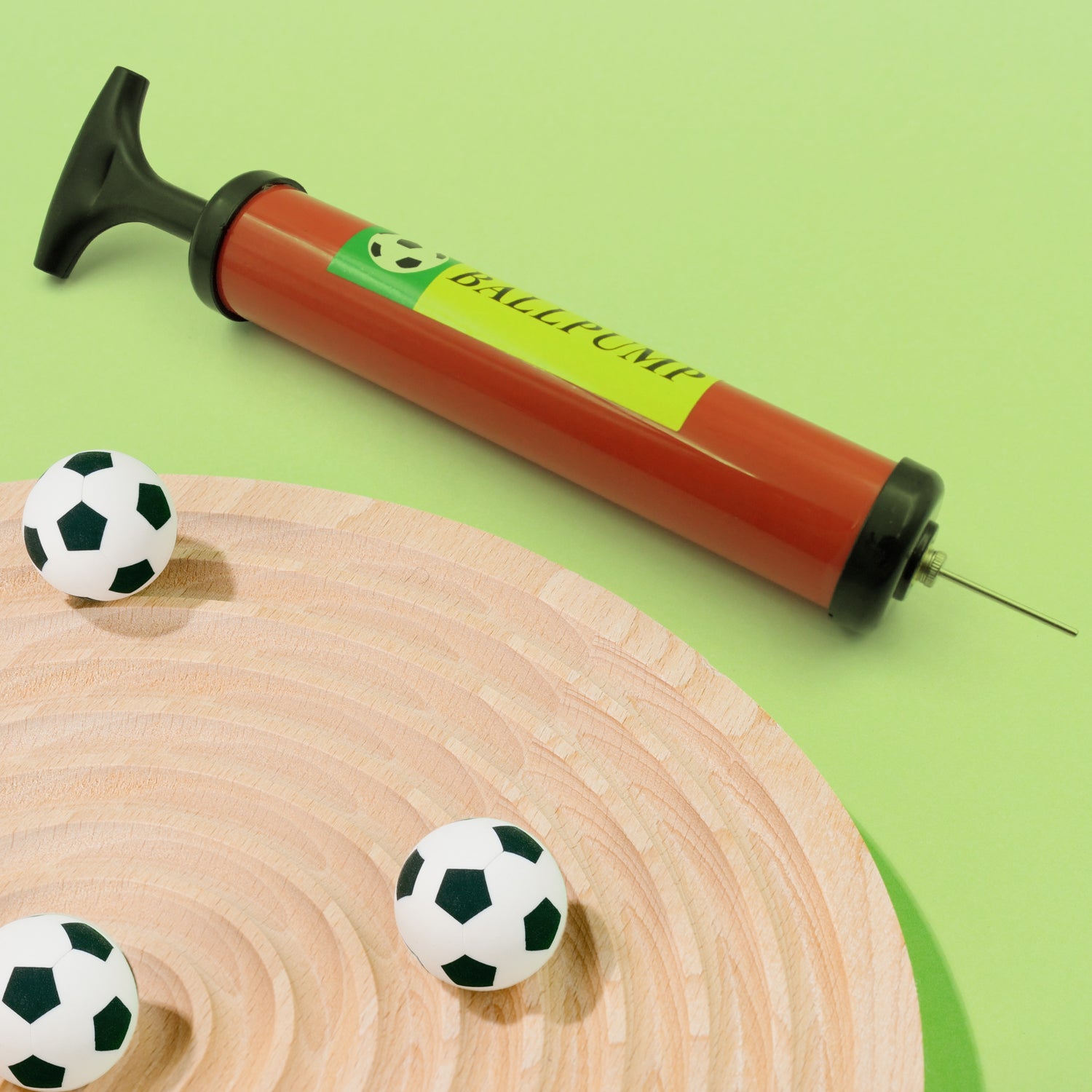 9329 Inflator Air Ball Pump Soft Bouncing Ball Development Kids Toy Sports Plastic Pump For Soccer Basketball Football Volleyball Ball (24 Cm)