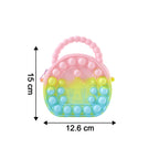 Rainbow Round Silicone Pop It Coin Purse (1 Pc)