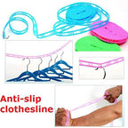 190 Clothesline Drying Nylon Rope With Hooks