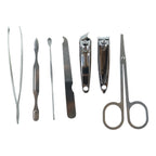 7 In 1 Stainless Steel Manicure Pedicure Grooming Kit