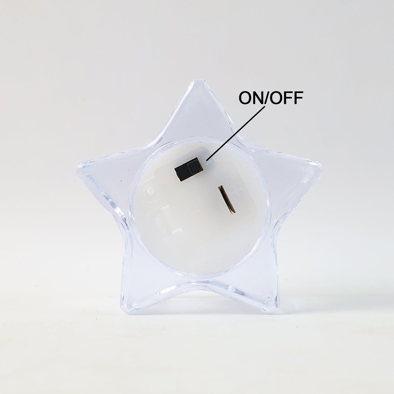 Flameless Star-shaped Led Candles (4 Pc  Set)