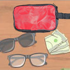 0845 Portable Travel Hand Pouchshaving Kit Bag For Multipurpose Use (Red)