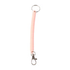Elastic Spiral Coil Keychain Bracelet With Metal Key Ring And Clip Hook (1 Pc)