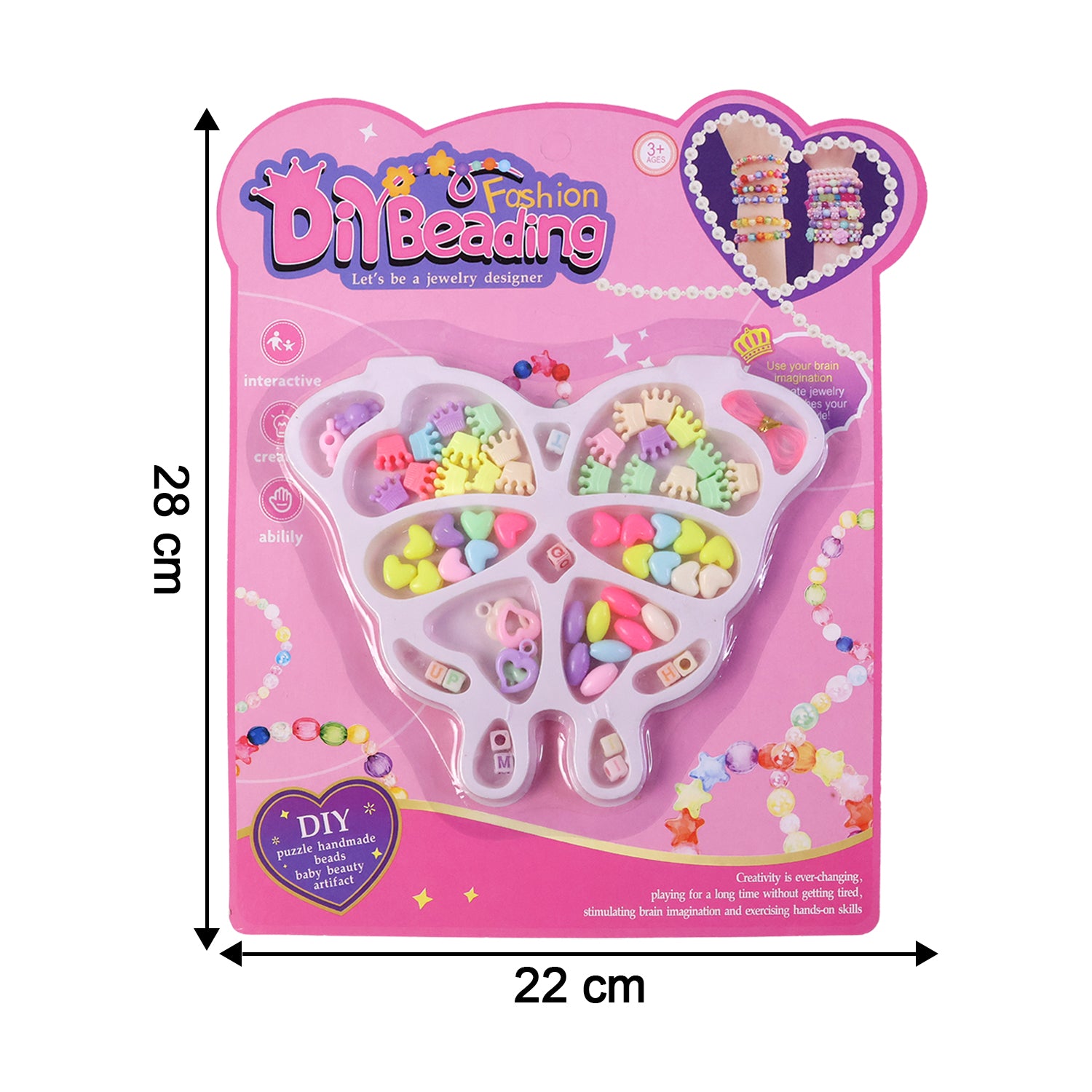Diy Fashion Beading Jewellery Making Kit (1 Set)
