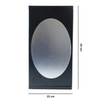 Wall Mounted Black Rotating Storage Cabinet Organizer (1 Pc 22x42 Cm)