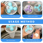 12604 Laundry Ball Floating Pet Fur Lint Hair Catcher Household Reusable Washing Machine Floating Lint Mesh Bag Hair Filter Net Pouch Washing Lint Hair Remover Net Mesh Bag Dryer (1 Pc)