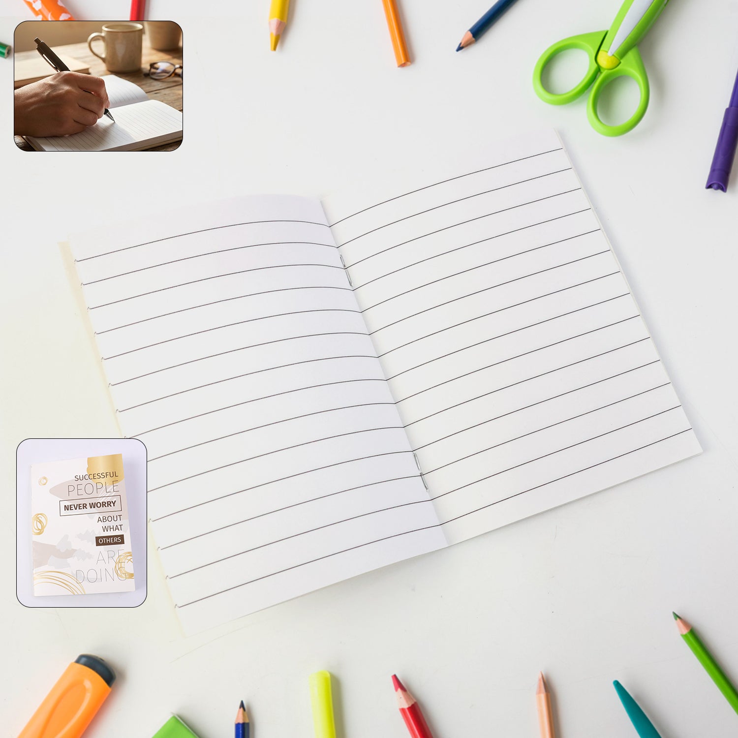Compact Ruled Notebook  (120  85 Mm 1 Pc)