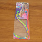 Colourful Braided Hair Extension Streaks For Girls  Kids (6 Pc)