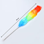 6321 Colorful Feather Duster  Microfiber Duster For Cleaning  Dusting Stick  Dusting Brush