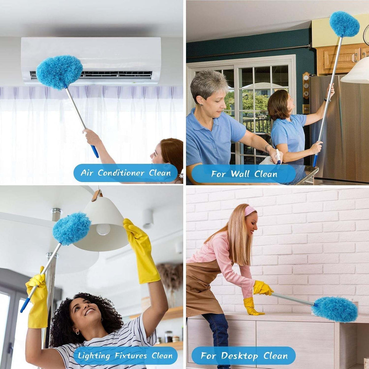 Premium Extendable Round Cleaning Duster (83.5 Cm  1 Pc)