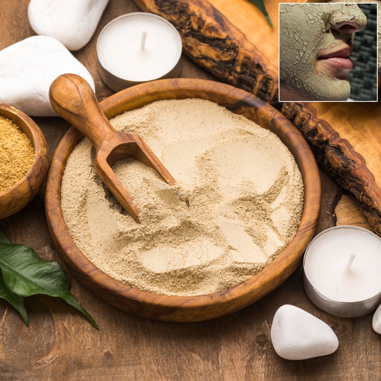 Natural Multani Mitti (Fullers Earth) Face  Body Care Powder (10 To 12 Gm  1 Pkt)