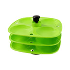 5346 3 Layer Idli Stand Used In All Kinds Of Household Kitchen Purposes For Holding And Serving Idlis.