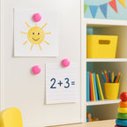 Round Fridge Magnets - (4 Pc  Set)