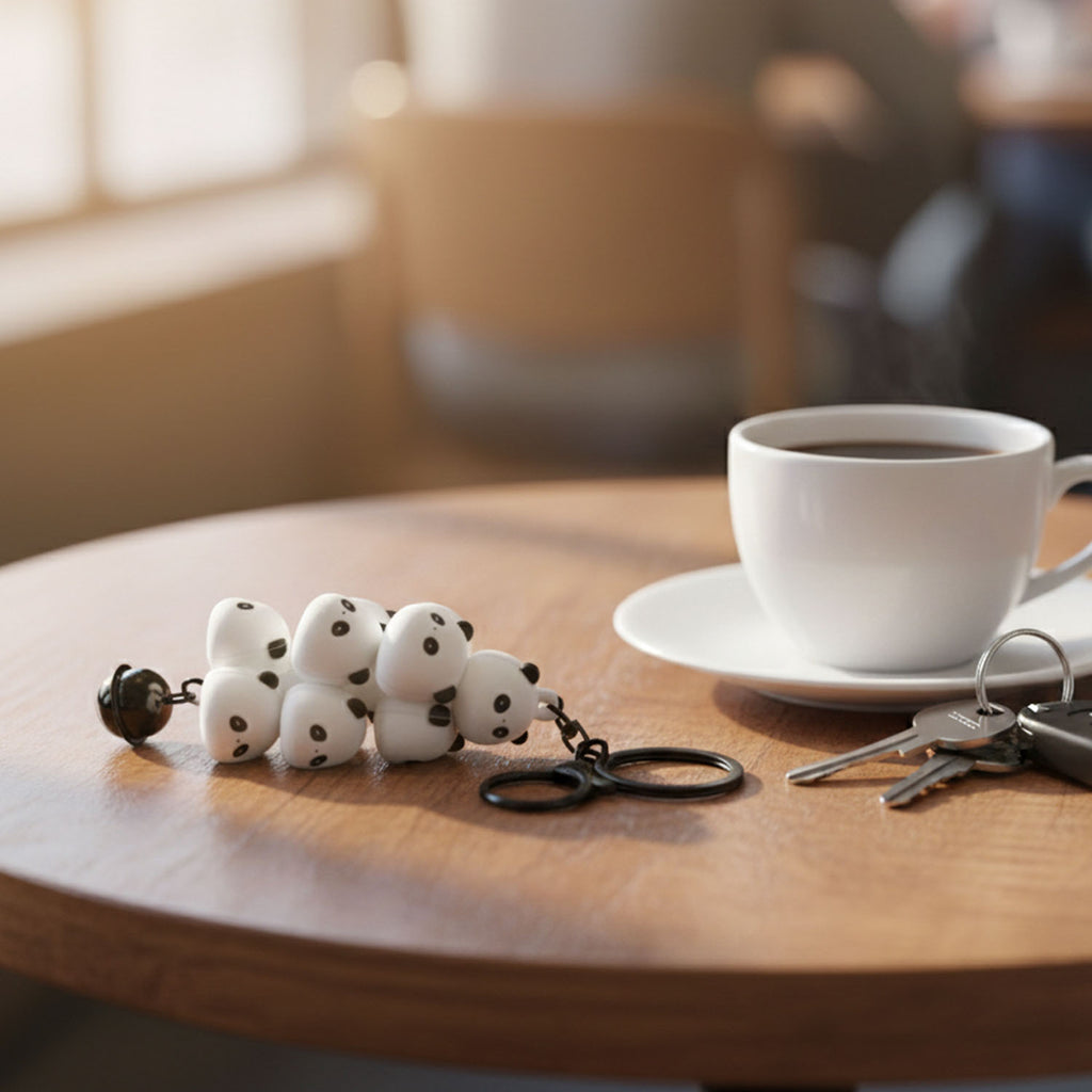 Cute Cartoon Cloud Stack Keychain With Bell (1 Pc  Mix Color)