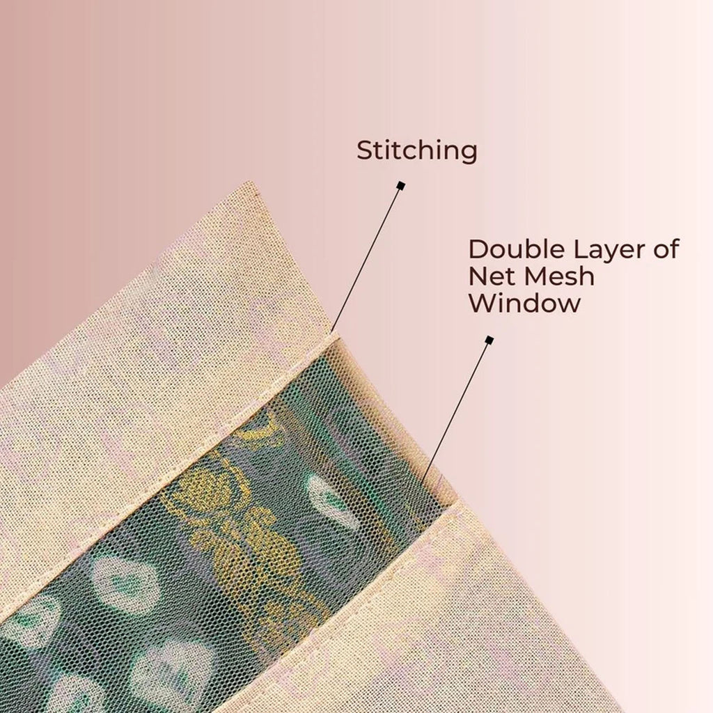 Zip Closure Saree Storage Bag (14.516.5 Cm 1 Pc)