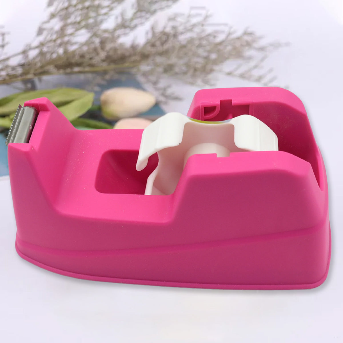 9506 Plastic Tape Dispenser Cutter For Home Office Use Tape Dispenser For Stationary Tape Cutter Packaging Tape (1 Pc  631 Gm)