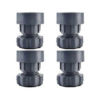 17851 Plastic Washing Machine Vibration Feet Pad Adjustable Highly Non-slip Support Anti Vibration Pads Walk Pads Shock Absorber Noise Cancelling Furniture Lifting Base (4 Pcs Set)