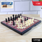 Foldable Magnetic Chess Board Game Set (24 X 24 Cm)