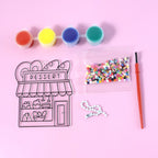 Kids Paint Coloring  Craft Activity Set With Beads (Mix Design 1 Set)