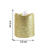 Christmas Premium Glitter Led Tealight Candles (9 Pc Set)