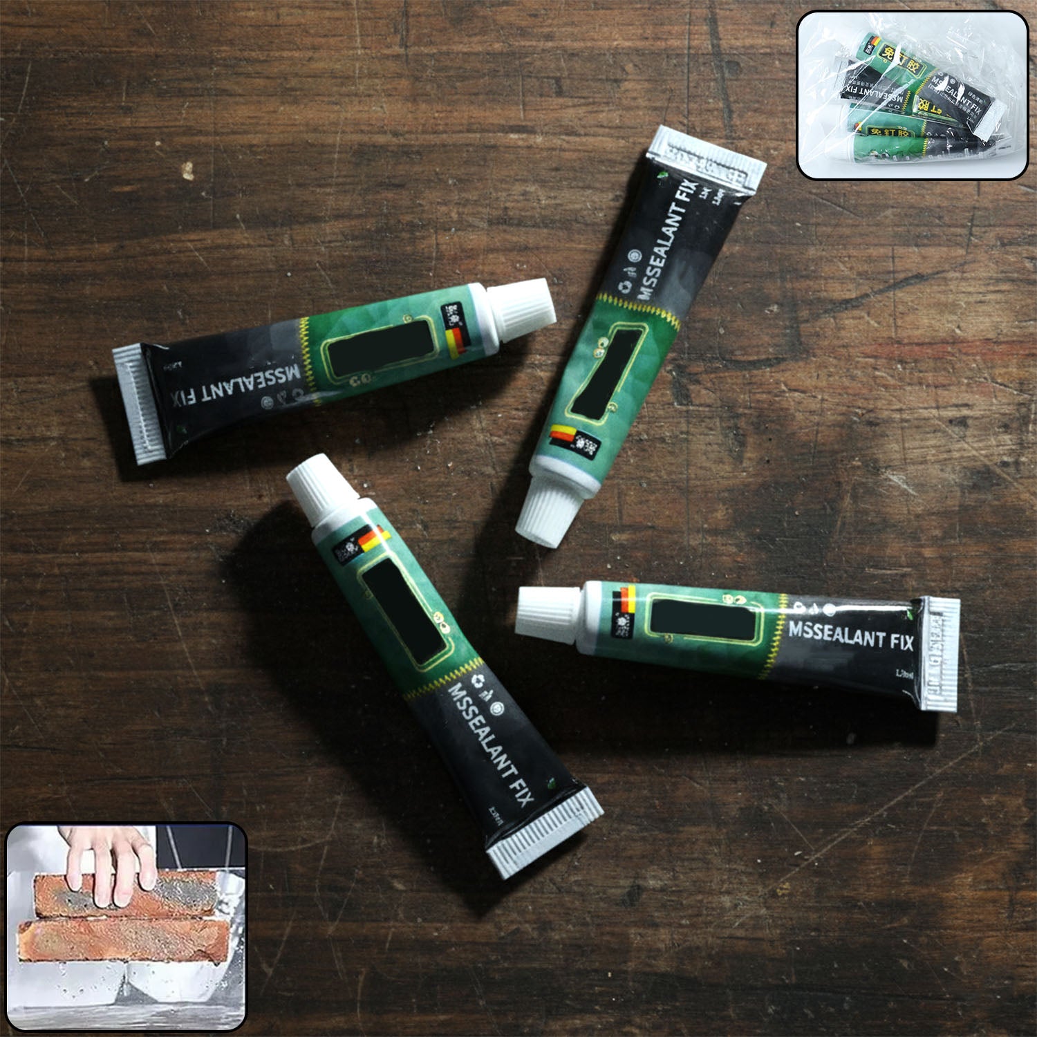 Multi-purpose Instant Sealant Repair Adhesive Tube Pack Of 4 (12 Ml Each)