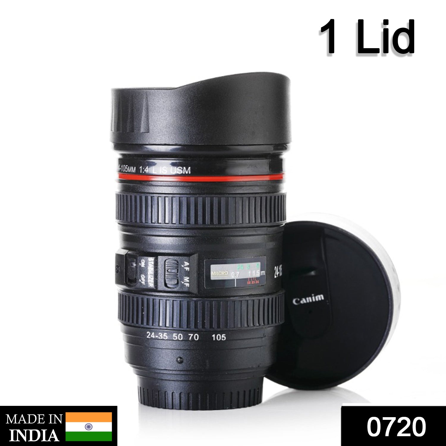 Camera Lens Shaped Coffee Mug Flask With Lid – Royal Bucket