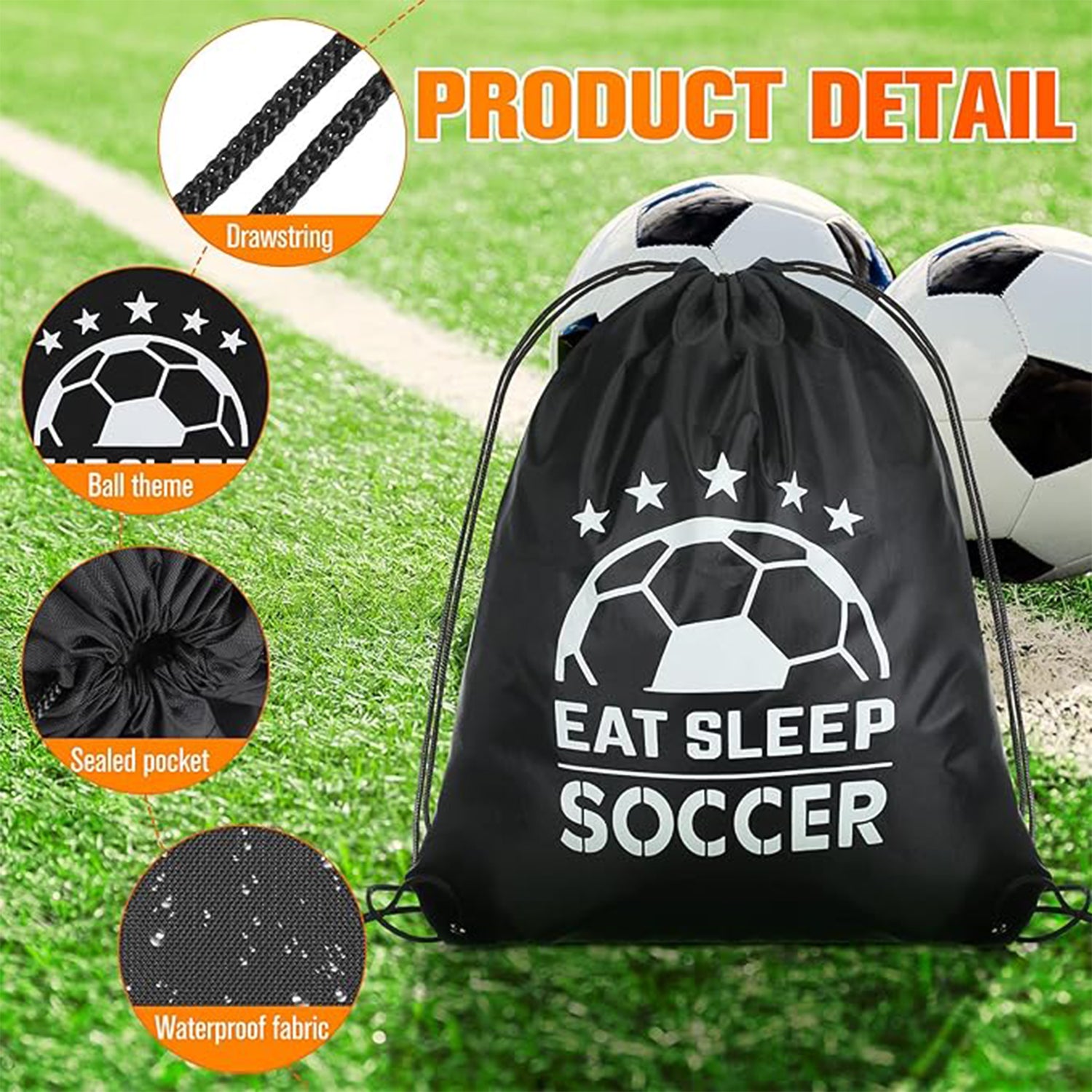 7603 Sport Bag Drawstring Backpack Sports Water Resistant String Bag Sport Gym Sack Pack For Women Men Large