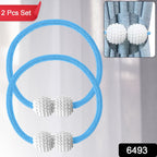 Polyester And Magnet Curtain (2 Pc)