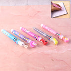 Cute Character Design 10-in-1 Multicolor Ball Pen (1 Pc)