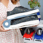 1329 Adjustable Plastic Shoe Organizers Adjustable Shoe Slots Organizer Portable Shoe Rack Space Saver Rack Holder Adjustable Shoe Rack Shoe Holder (1 Pc)