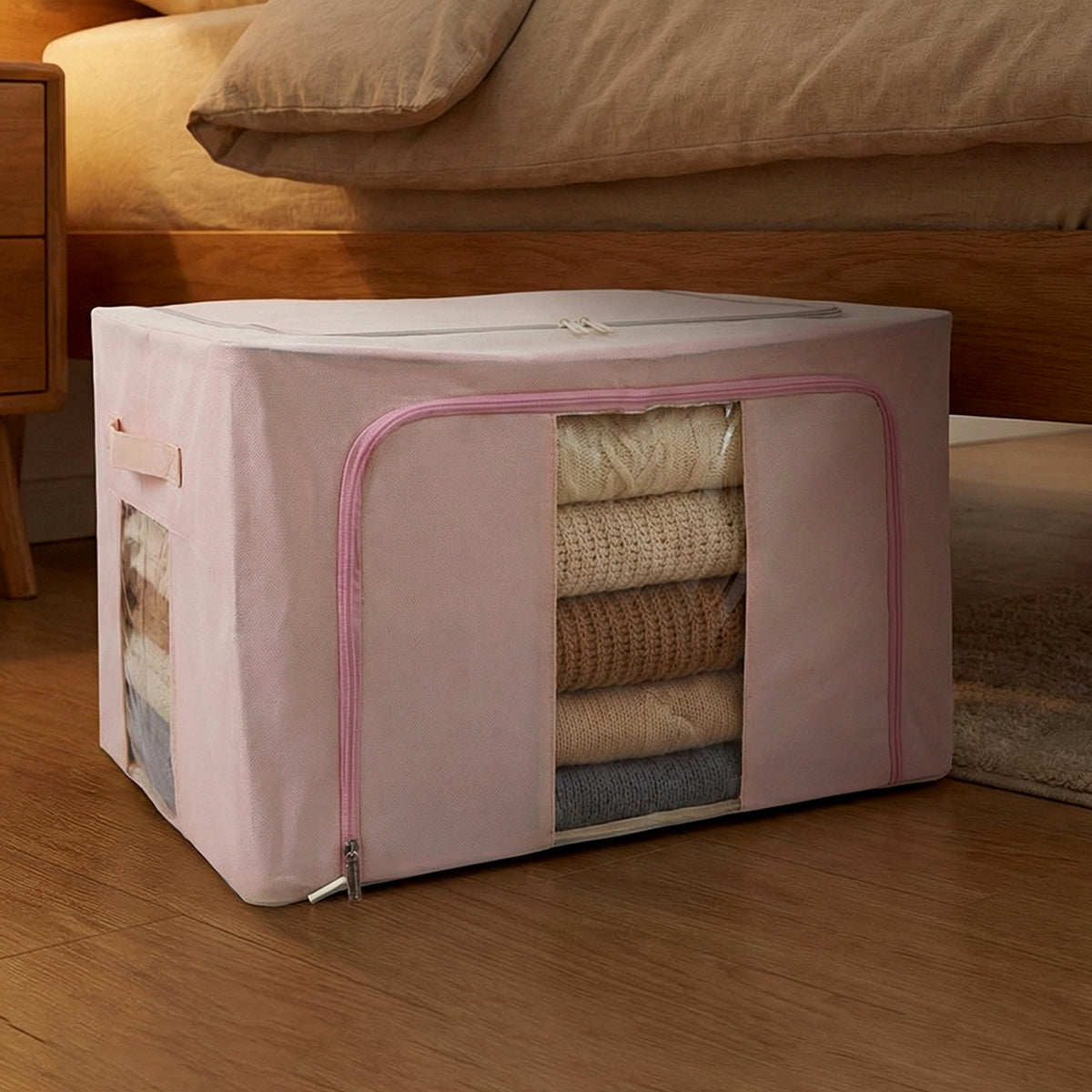 Foldable Fabric Clothes Storage Organizer Box (33  49 Cm 1 Pc)