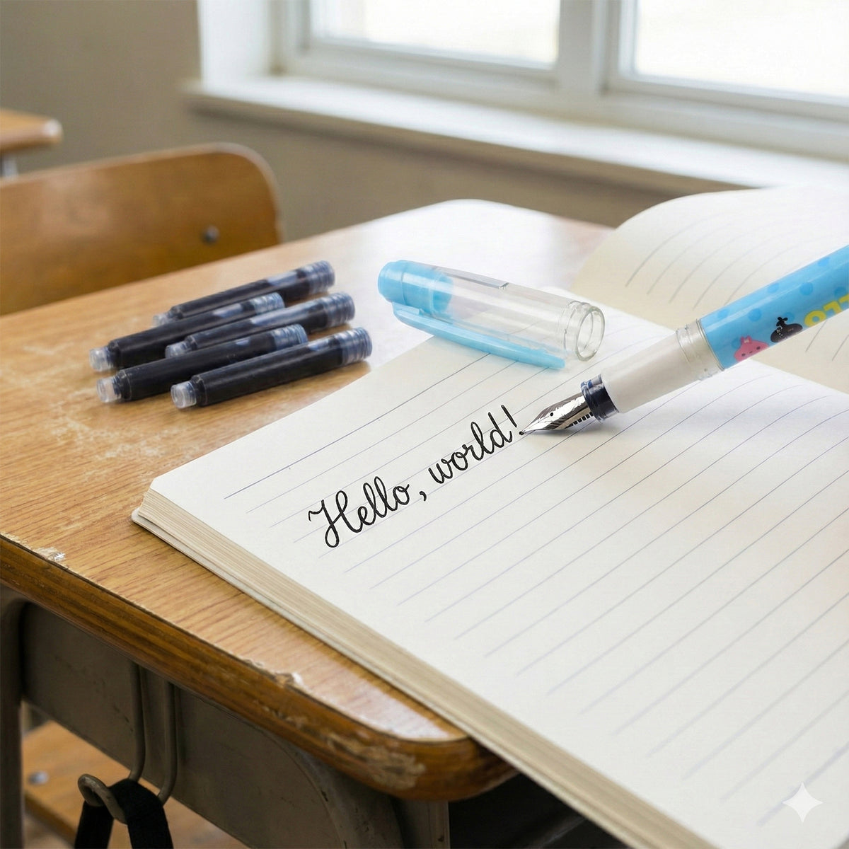Cute Cartoon Liquid Ink Pen Set
