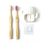 Premium Wall Mounted Toothbrush Holder Set (1 Set)