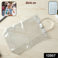 Transparent Pvc Carry Bag (1 Pc 22 X 16 Cm)