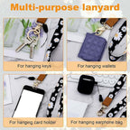 Floral Print Neck Lanyard Strap With Clip Hook  Mobile String (1 Pc)