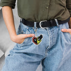 Pixel Style Acrylic Cartoon Keychain With Funky Design (1 Pc)