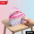 Silicone Pop It Coin Purse With Zipper And Handle (1 Pc)