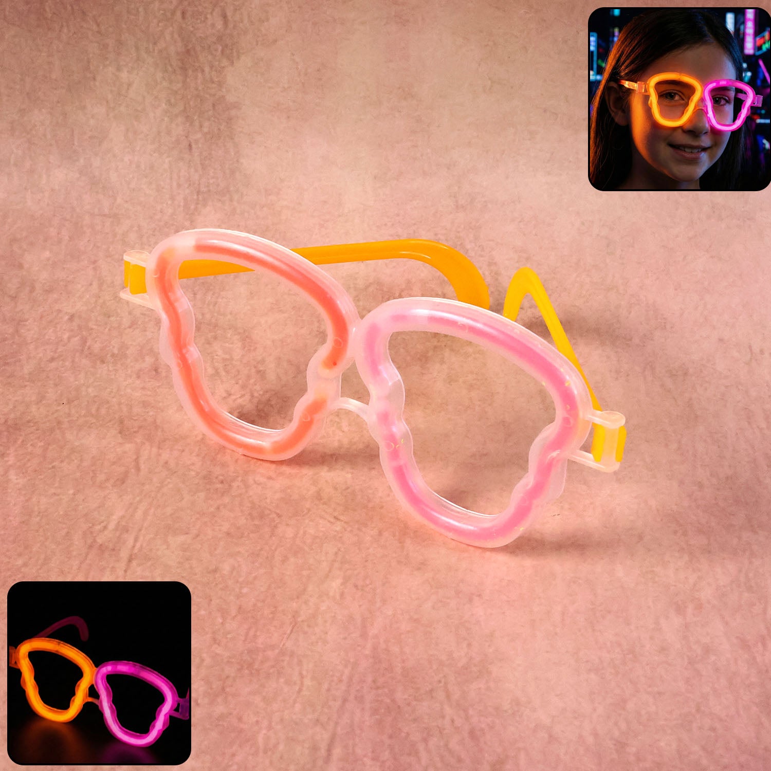 Glow Party Glasses For Kids  Adults(1 Pc)