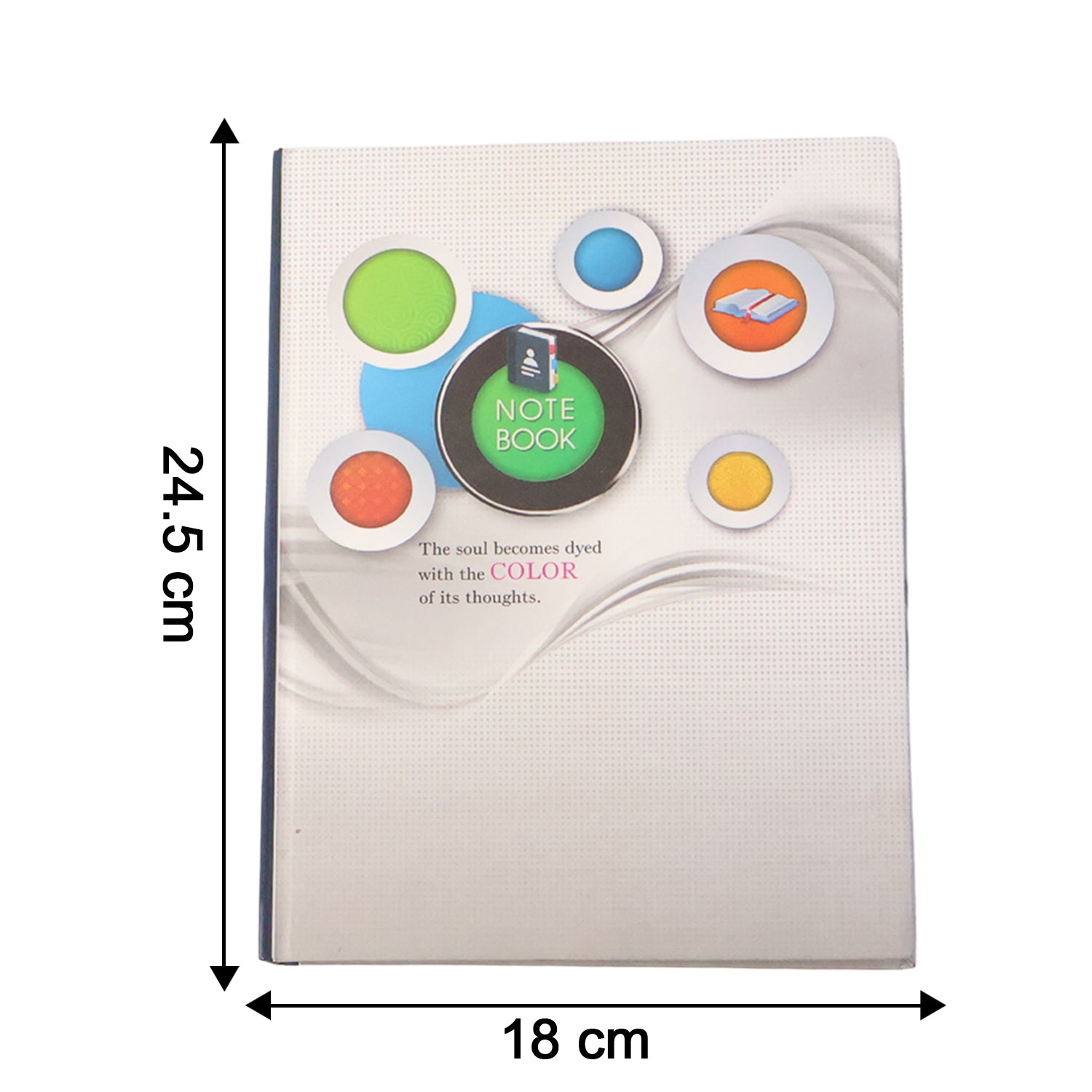 Hardbound Ruled Notebook (1 Pc  100 Pages  240x180mm)