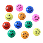 Colorful Smiley Face Magnetic Buttons Set (12 Pc Set)