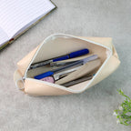 Slim Pu Leather Pencil Pouch - (1 Pc)