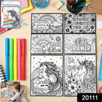Creative Kids Colouring  Activity Poster Set (11 Pc)