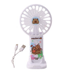 Cute Cartoon Rechargeable Handheld Fan (1 Pc)
