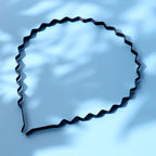 Premium Metal Zigzag Hair Bands For Men  Women (6 Pc)