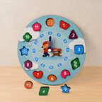 Aditi Wooden Educational Learning Clock Toy With Movable Hands