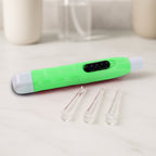 Green Led Flashlight Earpick With Tweezer (1 Pc)