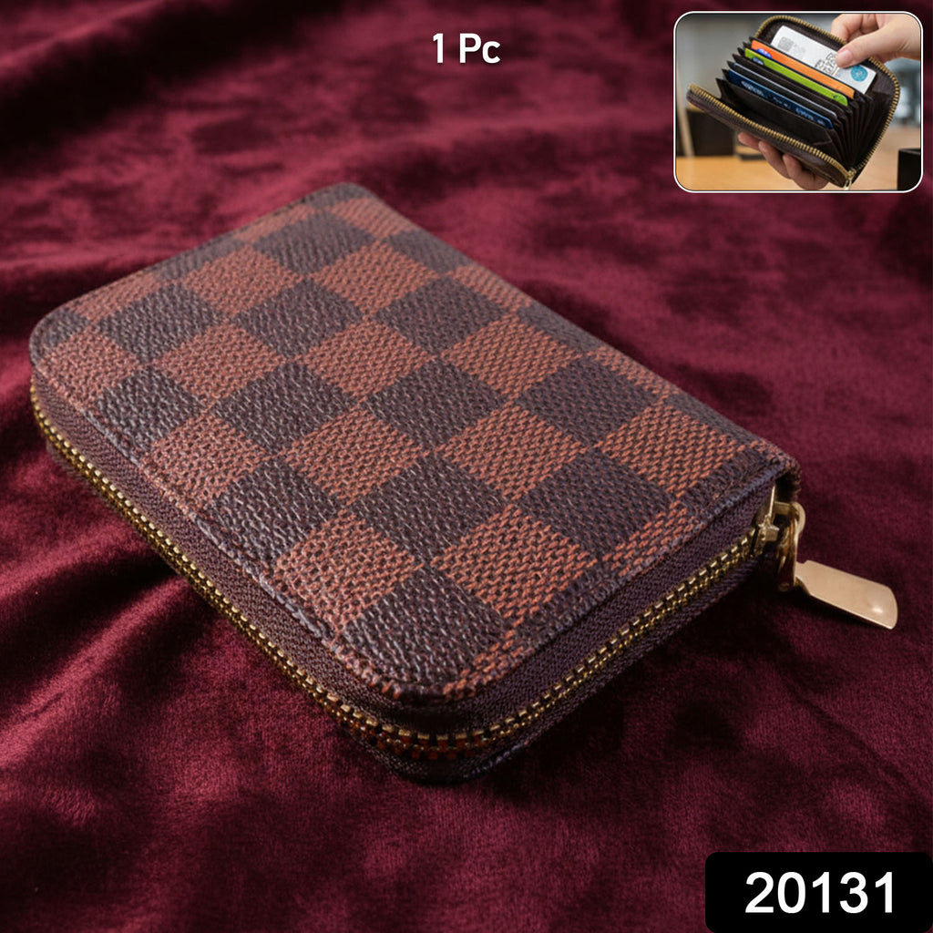 Zip Card Holder Wallet  Multi Card Organizer Case (1 Pc)