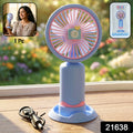 Dual-use Rechargeable Mini Handheld  Table Fan (1 Pc)
